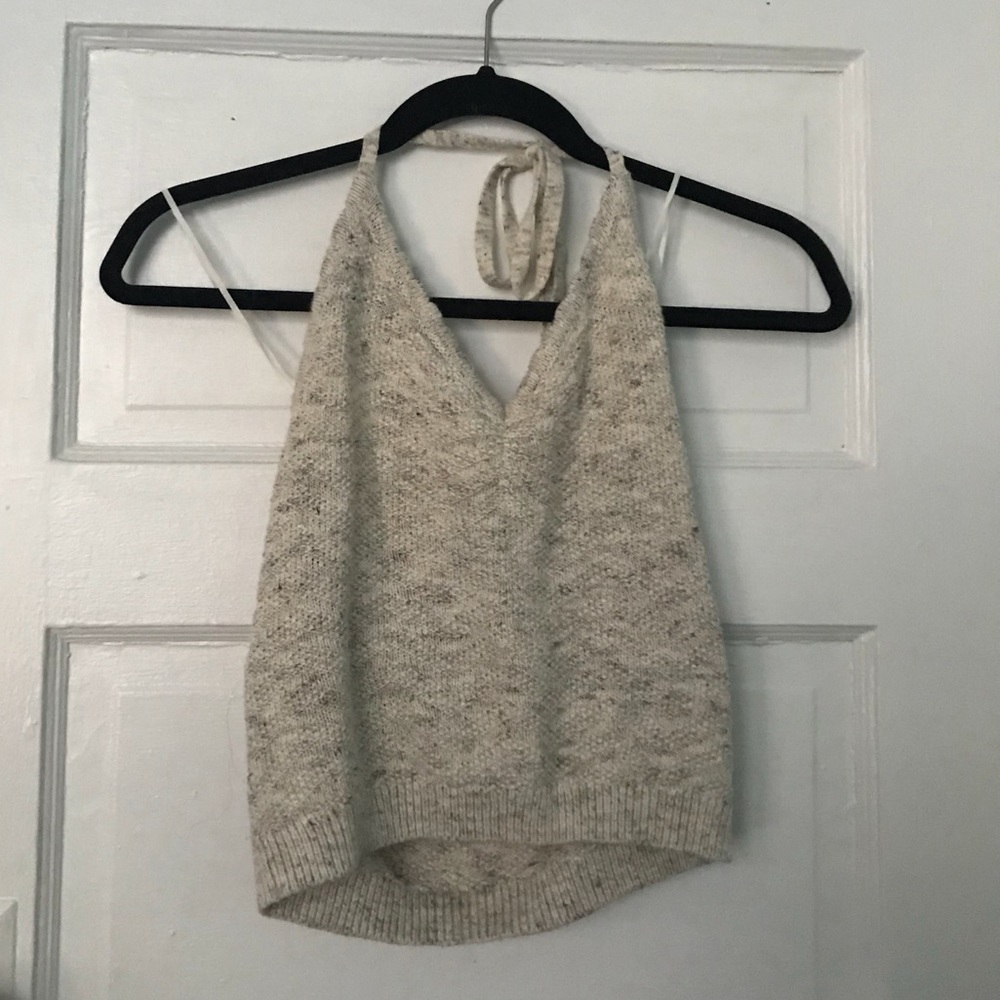 Knitted Halter Crop Top